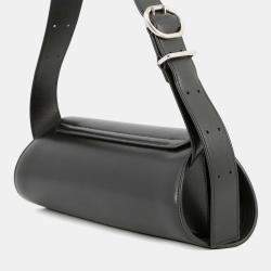 Pre Owned Jil Sander Cannoli Black Calf Leather Size Small