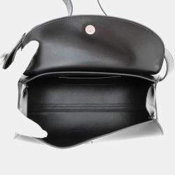 Pre Owned Jil Sander Cannoli Black Calf Leather Size Small