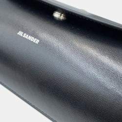 Pre Owned Jil Sander Cannoli Black Calf Leather Size Small