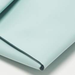 Pre Owned حقيبة كلاتش جلدية غطاء لون أزرق/رمادي جيل ساندر