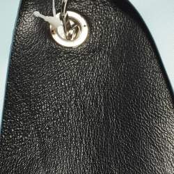 Pre Owned حقيبة كلاتش جلدية غطاء لون أزرق/رمادي جيل ساندر