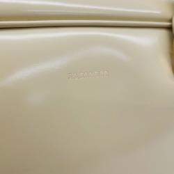 Pre Owned Jil Sander Yellow Leather J-VISION Square Tote and Crossbody Bag