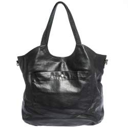 Jimmy Choo for H&M Black Leather Tassel Zip Tote
