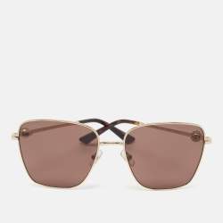 Jimmy Choo Brown/Gold JC 4005HB Embellished Square Sunglasses