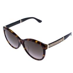 Pre Owned نظارة شمسية جيمي تشو غلي تورتواز بنية