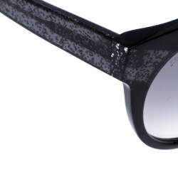 Pre Owned Jimmy Choo Black Gradient Mirta Cat Eye sunglasses