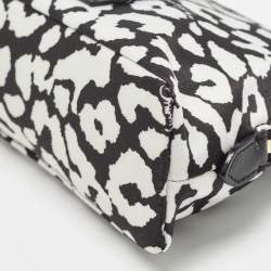 Jimmy Choo Black/White Nylon Mabrie Onyp Clutch