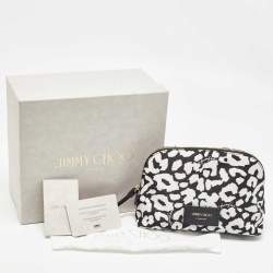 Jimmy Choo Black/White Nylon Mabrie Onyp Clutch