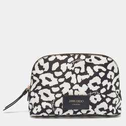 Jimmy Choo Black/White Nylon Mabrie Onyp Clutch
