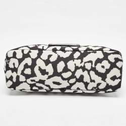 Jimmy Choo Black/White Nylon Mabrie Onyp Clutch
