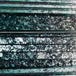 Pre Owned Jimmy Choo Green/Silver Glitter Acrylic Sweetie Chain Clutch