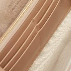 Pre Owned Jimmy Choo Silver Crackled Leather Emmie Chain Clutch