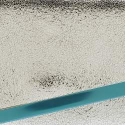 Pre Owned Jimmy Choo Silver Crackled Leather Emmie Chain Clutch