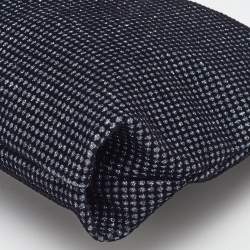 Pre Owned Jimmy Choo Navy Blue Metallic Velvet Callie Chain Clutch