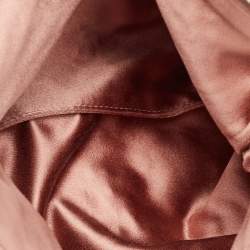 Jimmy Choo Dusty Pink Satin Pearl Embellished Callie Clutch
