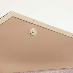 Jimmy Choo Pink Micro Glitter Fabric Emmie Chain Clutch