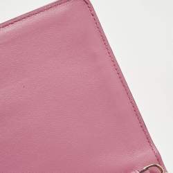 Pre Owned Jimmy Choo Pink Quilted Leather Varenne Chain Shoulder Bag