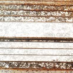 Pre Owned Jimmy Choo Gold/Silver Glitter Acrylic Sweetie Chain Clutch