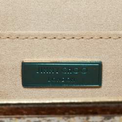 Pre Owned Jimmy Choo Gold/Silver Glitter Acrylic Sweetie Chain Clutch