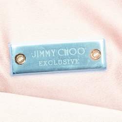 Pre Owned Jimmy Choo Metallic Pink Python Callie Clutch Bag