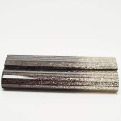 Pre Owned حقيبة كلتش جيمي تشو سويتي سلسلة اكريليك غليتر اومبر بنفسجي أومبريه