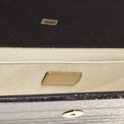 Pre Owned حقيبة كلتش جيمي ت شو سويتي سلسلة اكريليك غليتر اومبر بنفسجي أومبريه