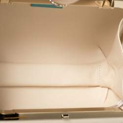 مملوكة مسبقًا حقيبة كلتش جيمي تشو جلد جريمي بيرل ميكس مشبك