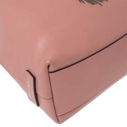 Pre Owned Jimmy Choo Pink Leather Callie Drawstring Bucket Bag