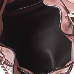 Pre Owned Jimmy Choo Pink Leather Callie Drawstring Bucket Bag