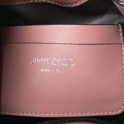 Pre Owned Jimmy Choo Pink Leather Callie Drawstring Bucket Bag