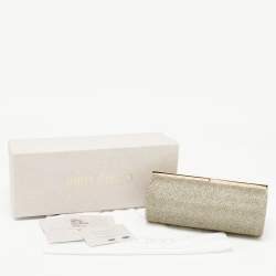 Jimmy Choo Gold/Silver Lurex Trinket Clutch