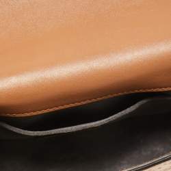 Pre Owned Jimmy Choo Brown Signature Embossed Leather Varenne Crossbody Bag