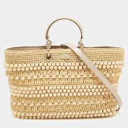 Chanel Raffia Deauville Large Shopping Tote
