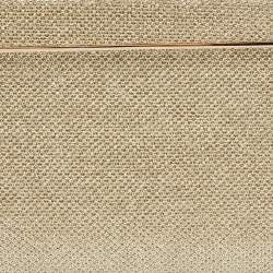 Pre Owned Jimmy Choo Gold/Silver Lurex Fabric Cayla Clutch