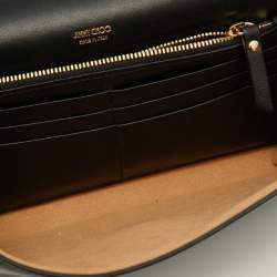 Jimmy Choo Black Patent Leather Emmie Chain Clutch