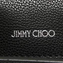 Pre Owned Jimmy Choo Black Leather Cheri Chain Shoulder Bag