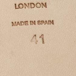 مملوكة مسبقًا Jimmy Choo Brown Leather Avenue Flat Sandals Size 41