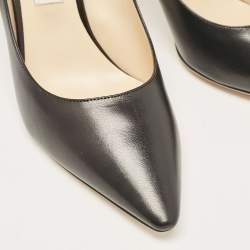 Pre Owned Jimmy Choo Black Leather Romy Pumps Size 41 