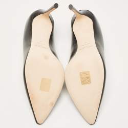 Pre Owned Jimmy Choo Black Leather Romy Pumps Size 41 