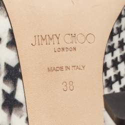 Jimmy Choo Multicolor Wool Crystal Embellished Nicole 90 Pointed Toe Pumps Size 38