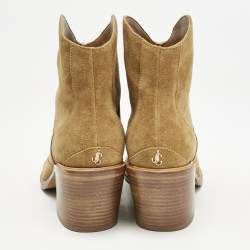 Jimmy Choo Brown Suede Pointed Toe Ankle Length Boots Size 36