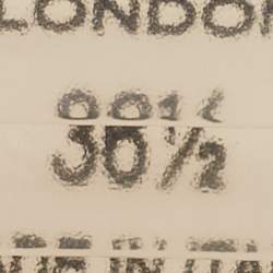 Pre Owned Jimmy Choo Grey Suede Studded Open Toe Mules Size 36.5