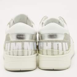 Pre Owned حذاء رياضي جيمي تشو راين جلد وغلتر متعدد الألوان برباط مقاس 37