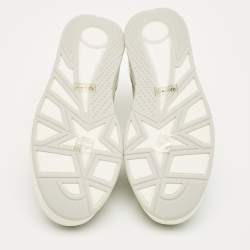 Pre Owned حذاء رياضي جيمي تشو راين جلد وغلتر متعدد الألوان برباط مقاس 37