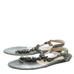 jimmy choo flat sandals uk