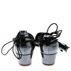 Pre Owned Jimmy Choo Beige Satin And Metallic Grey Leather Duchess Ankle Wrap Sandals Size 40 
