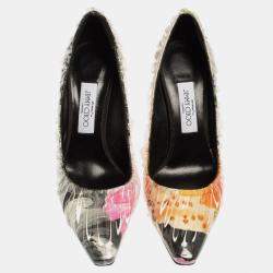 Off-White x Jimmy Choo Multicolor Vinyl Anne Pumps Size 39