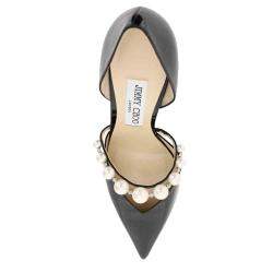 مملوكة مسبقًا Jimmy Choo Black Patent Leather Aurelie 85 Pumps Size EU 39