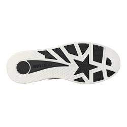 Pre Owned Jimmy Choo White/Silver Calf Leather Coarse Glitter Stripe Hawaii Sneakers Size EU 36