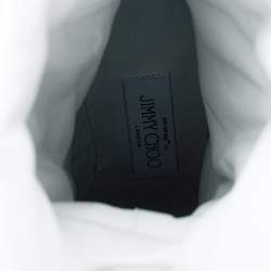 Pre Owned Jimmy Choo x Off-White Leather Calf Length Boots Size 35.5